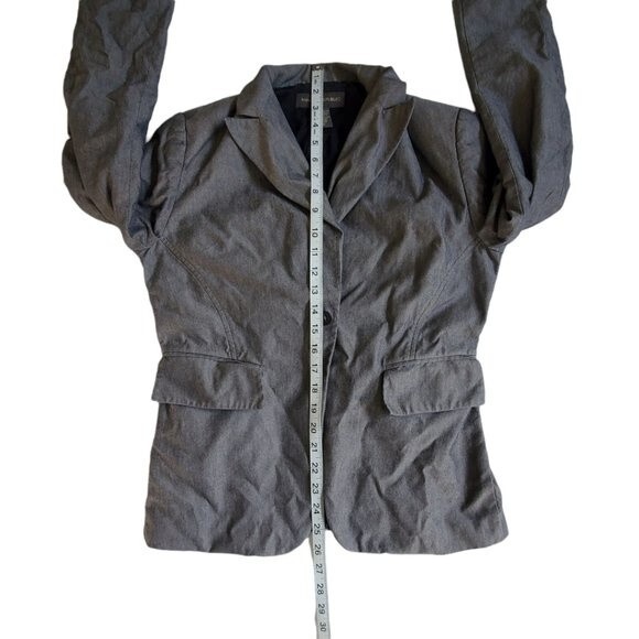 Banana Republic Gray 1 Button Blazer Jacket Size 10 - Picture 10 of 13
